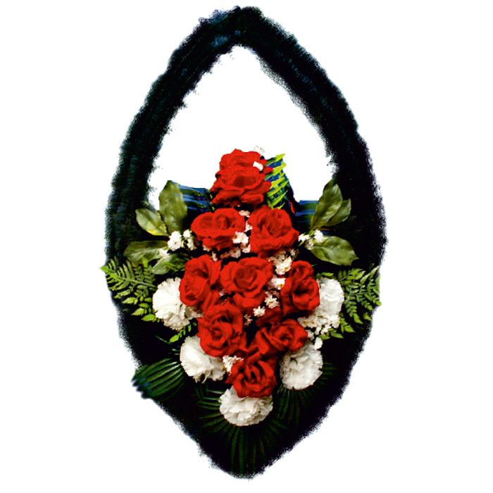 Венок-корзина КП02